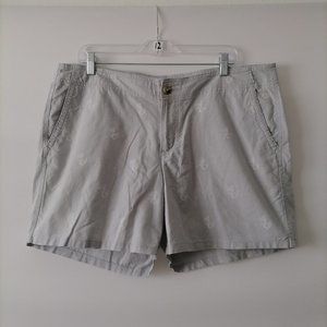 Columbia Women's Blue Seahorse Print Shorts Size 16